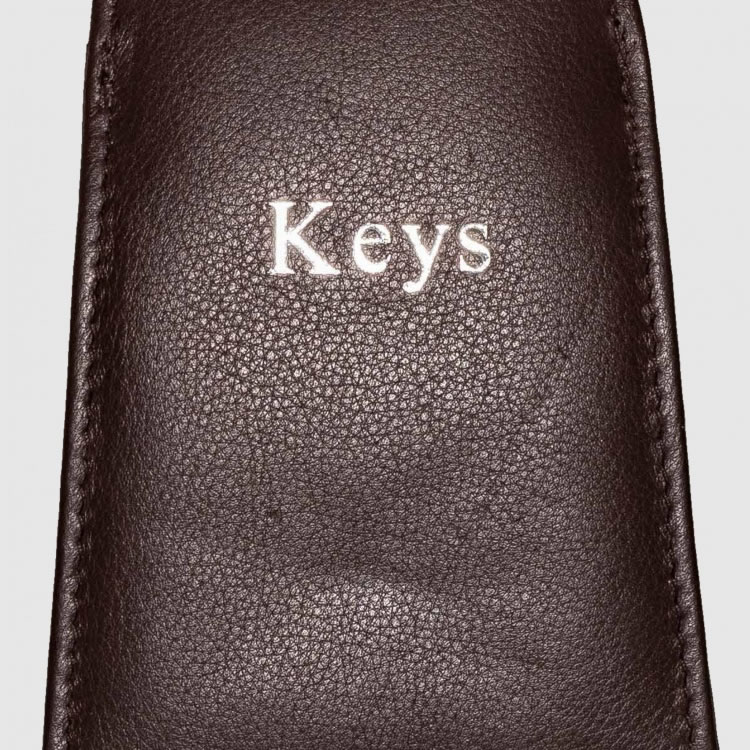 Monogrammed Leather Key holder